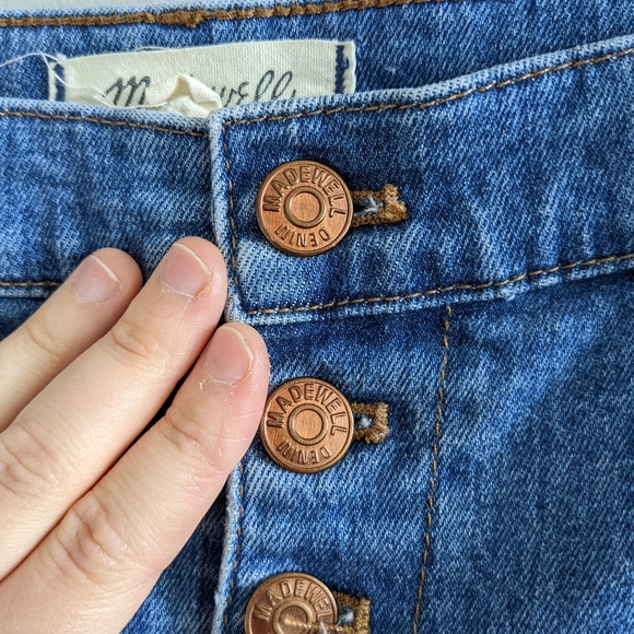 MADEWELL Tapered Jeans: Button Front Edition Size 26 EUC - Picture 4 of 16